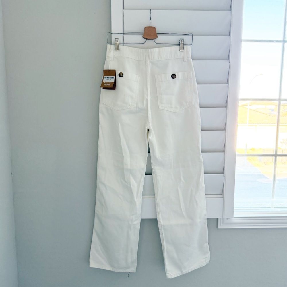 NWT Reformation High Waisted Marine Jean in White Size 27 - Picture 9 of 12